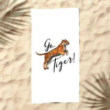 Go Tiger Dijital Baskılı Plaj Havlusu